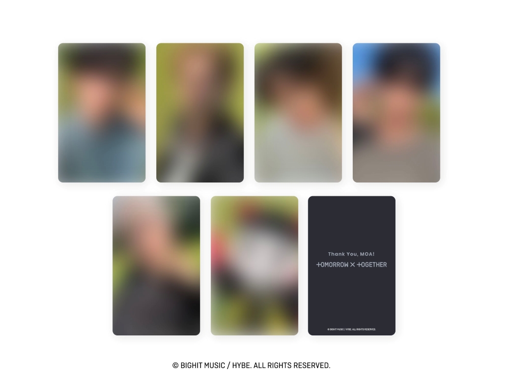 TXT WORLD TOUR FC 会場限定特典 フォト 落下物 金テ トゥバ TOMORROW X TOGETHER - トゥバ TXT FC限定 ライブ会場フォト