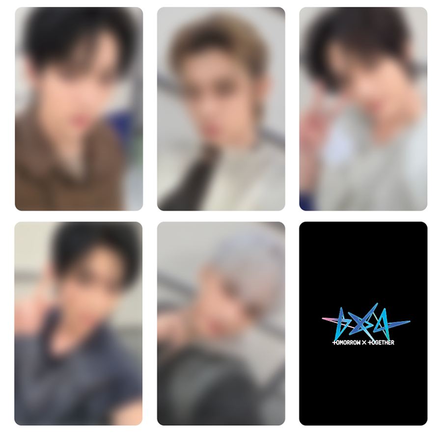 TXT TOMORROW ポップアップ 購入特典 ラキドロ　5枚コンプセット全員 TXT 韓国 TOMORROW ポップアップ 購入特典トレカ ラキドロ 5枚 - メルカリ